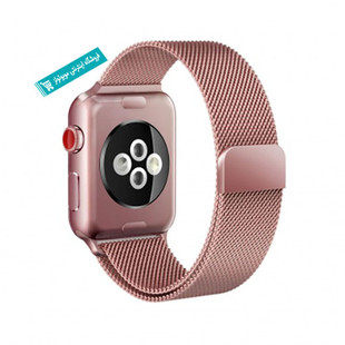 بند فلزی Millanese اپل واچ مناسب برای 38-40-42-44 ميلي متري رنگ رزگلد