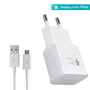 شارژر سامسونگ اصلی مدل S6/S7 با کابل و جعبه