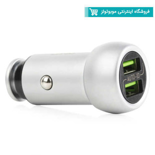 شارژر فندکی الدینیو مدل C401 همراه با کابل Lightning