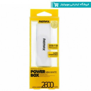 پاوربانک ریمکس مدل Mini White ظرفیت 2600 میلی آمپر ساعت