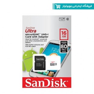 کارت حافظه microSDHC سن دیسک با ظرفیت 16 گیگ