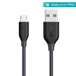 کابل تبدیل usb به microusb انکر مدل a8133 powerline طول 1.8 متر با گارانتی آواژنگ