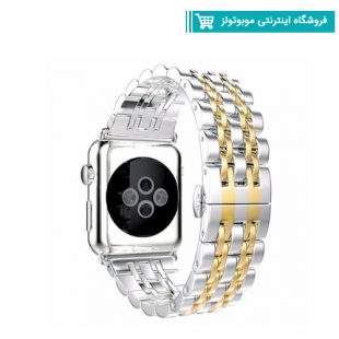 بند اپل واچ  ROLEX مناسب برای اپل واچ 42 و44 میلی متری طلایی