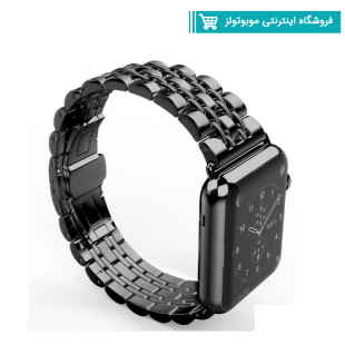 بند اپل واچ  ROLEX مناسب برای اپل واچ 42 و44 میلی متری مشکی
