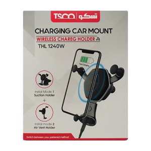 پایه نگهدارنده و شارژر وایرلس گوشی موبایل تسکو مدل THL 1240W