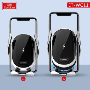 پایه نگهدارنده گوشی موبایل و شارژر بی سیم ارلدام مدل ET-WC11