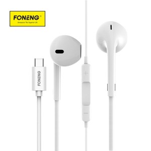هندزفری تایپ سی مدل WIRED EARPHONE (TYPE-C)T61