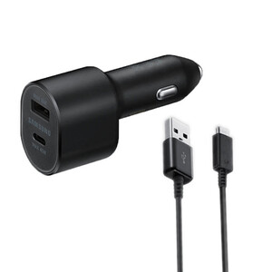 شارژر فندکی سامسونگ مدل EP-L5300XBEGWW به همراه کابل تبدیل USB-C (های کپی)