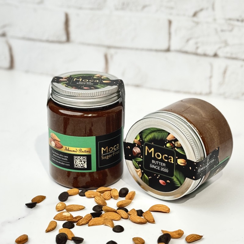 میکس بادام درختی و شکلات تلخ ۷۸ درصد موکا