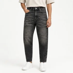 شلوار جین مام فیت ZARA قهوه‌ای پلنگی