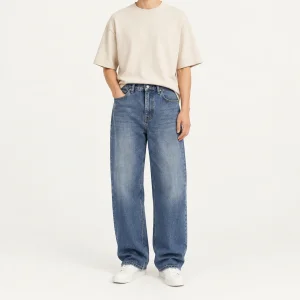 شلوار جین بگ  ‌CK Jeans آبی لی