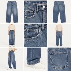 شلوار جین بگ  ‌CK Jeans آبی لی