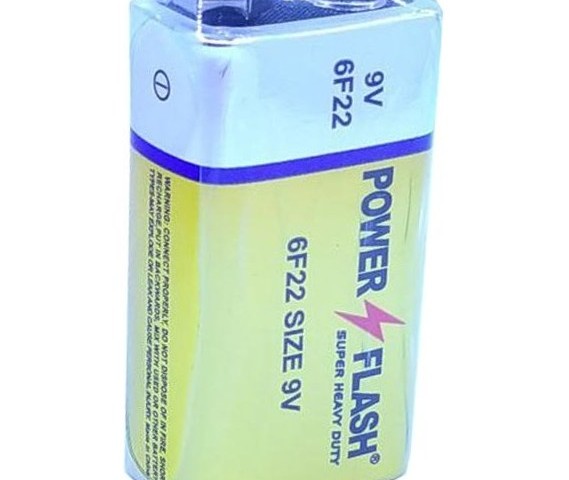 باتری کتابی پاور فلش 9 ولت  (بسته 10 عددی) POWER FLASH