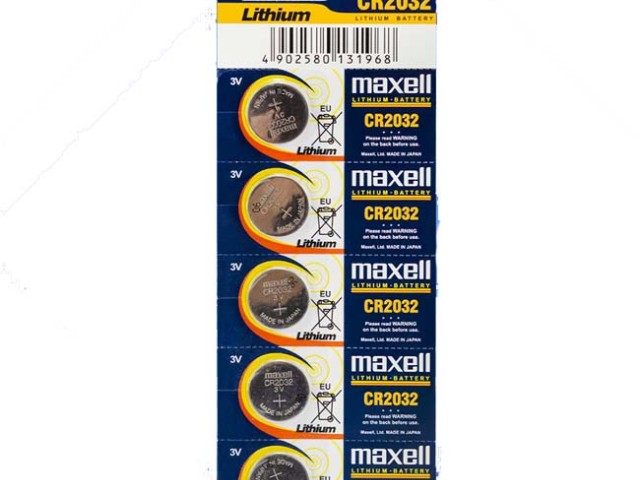 باتری سکه ای 2016 مکسل maxell (بسته 5 عددی)