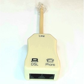 اسپیلیتر (نویزگیر) تلفن و شبکه ADSL (تقسیم مودم و تلفن) 2 بوبین مسی