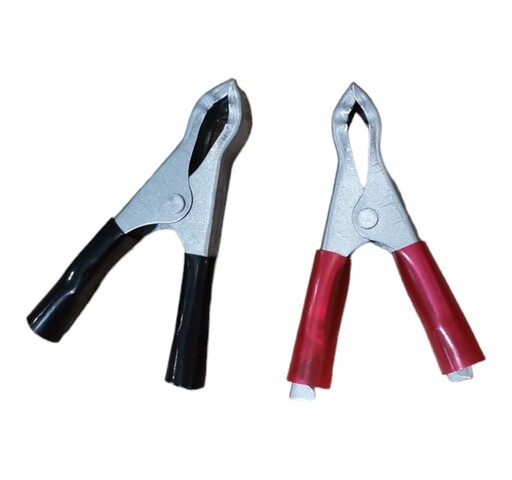 گیره سوسماری سایز 3 اینچ (گیره انبری سایز 3) بسته 2 عدد قرمز و مشکی جفت