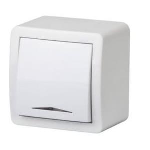 کلید تبدیل روکار بکر مدل فانتزی، سفید