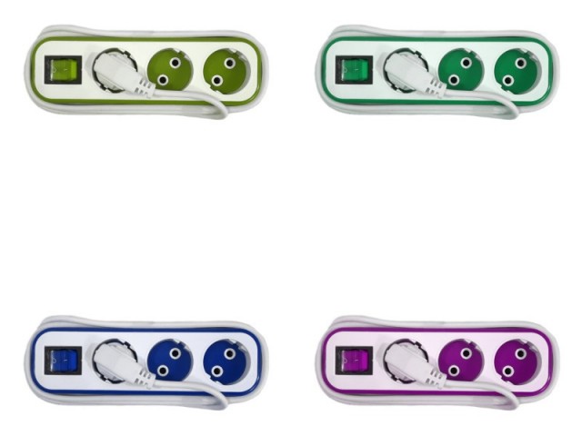 سه راهی سیار, چند راهی برق کشیده سیم دار دینا (سیم سیار 3/8 متری 1*2)