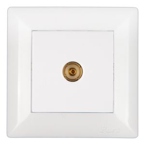 پریز آنتن توکار ثابت الکتریک (مدل پانیذ) سفید