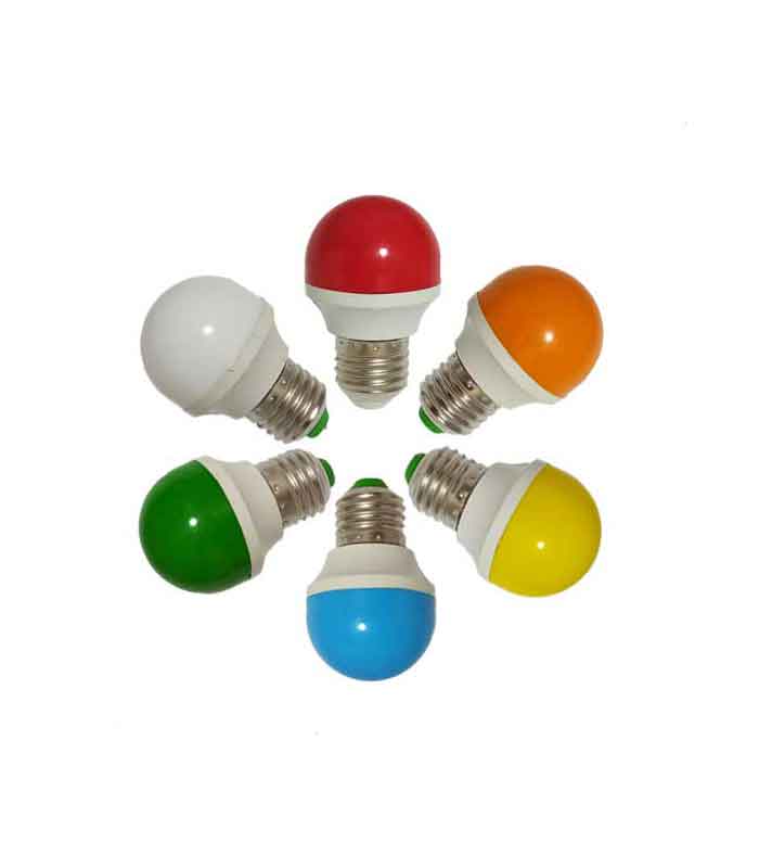 لامپ خواب رنگی 3 وات (بسته 30 عددی) رنگ بندی جور (سفید،زرد،سبز،قرمز،آبی،نارنجی)