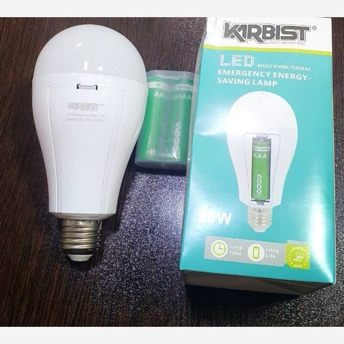 لامپ شارژی 20 وات سرپیچ خور کاربیست KARBIST