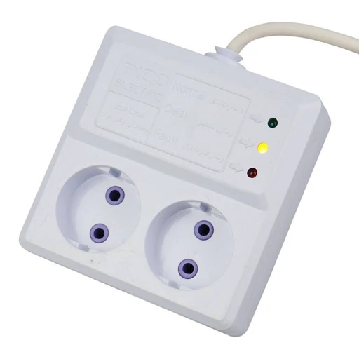 محافظ برق 2 خانه پیکو با کابل 1/5 متر مخصوص یخچال و فریزر و لوازم آشپزخانه