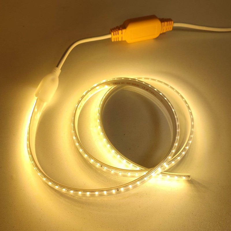 ریسه روشنایی نور مخفی 3535 پرشین لایت تک لاین، نیم متر برش (تراکم 120 ال ای دی ) رنگ افتابی