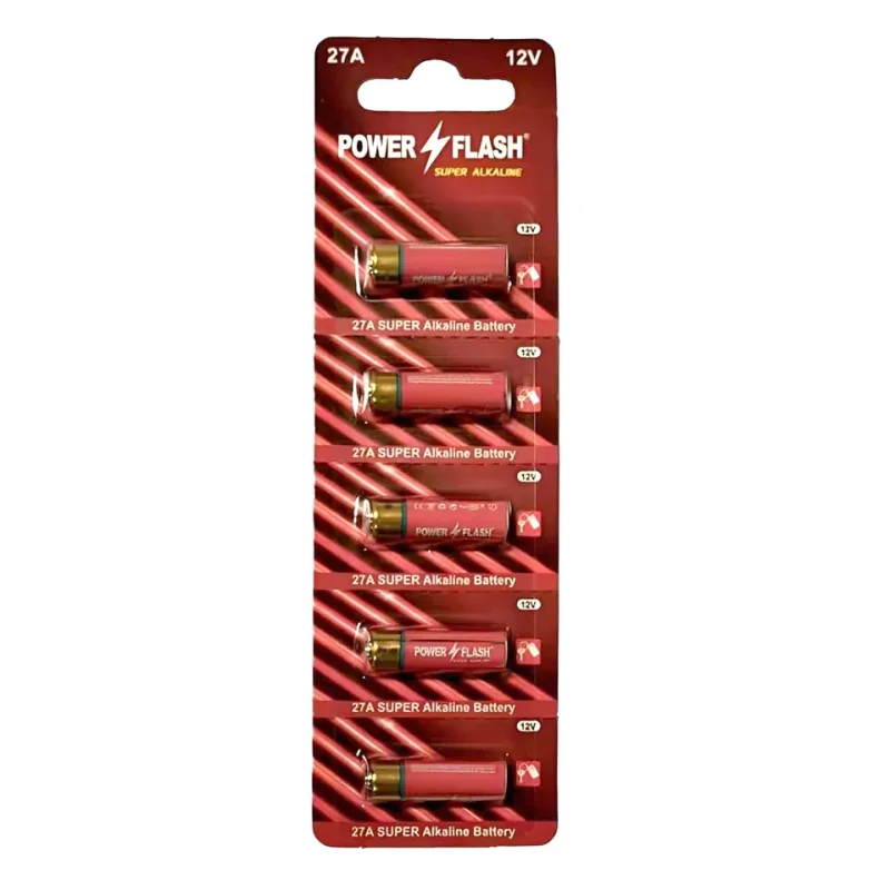 باتری ریموت A27 پاور فلش (بسته 5 عددی)
