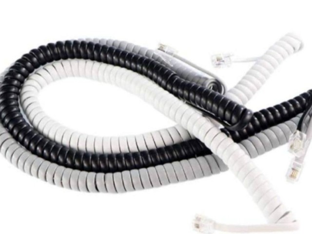 سیم فنری گوشی تلفن و آیفون(بند فنری تلفن و اف اف) (بسته 10 عددی)