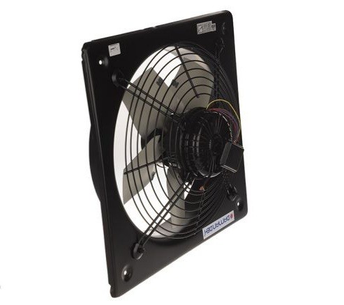 هواکش فلزی (40سانت) دمنده مدلVIA-40C4S دور 1400 تکفاز با موتور کلاس B و IP-44