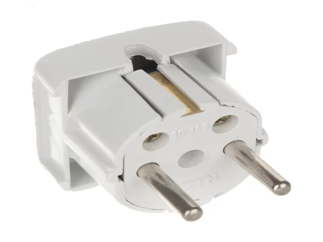 دوشاخه برق مربع میله آهنی/برنجی ایران(مدل چهار گوش ارت دار)