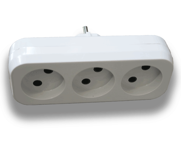 چند راهی برق فرحان الکتریک مدل تخت پریزی بدون ارت