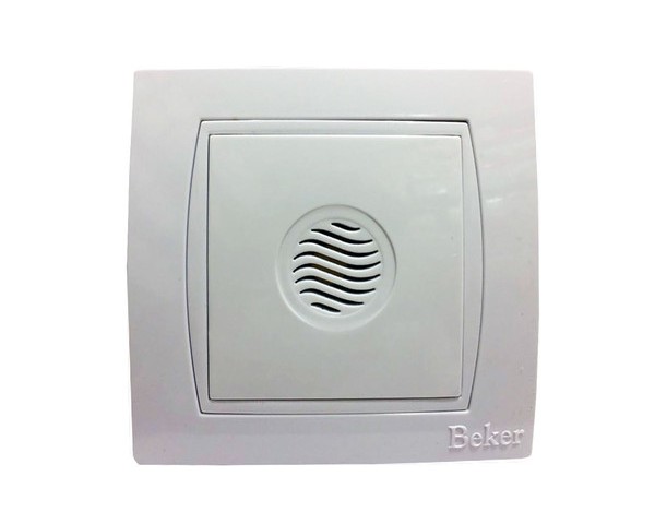 بیزر زنگ اخبار  توکار بکر (مدلBEKER) سفید