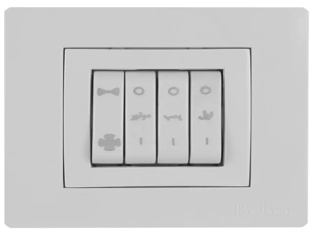 کلید کولر توکار بکر مدل آسان سفید