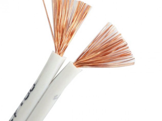 سیم سفید نایلونی دو رشته2/5*2 زر کابل (آلبا) سیم سفید 2 در 2/5 افشان (حلقه 100 متری)