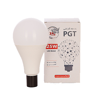 لامپ مهتابی LED حبابی 25w وات پی جی تی PGT