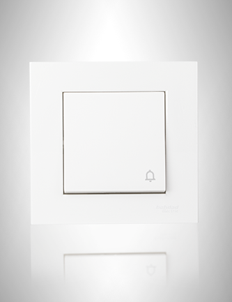 کلید زنگ توکار مدل ورتکس بهداد الکتریک (شاسی زنگ فشاری)