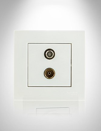 پریز آنتن و ماهواره توکار (دو منظوره) مدل ورتکس بهداد الکتریک