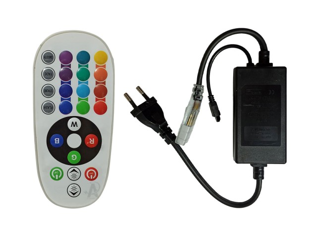 سوکت ریسه RGB 5050 ریموت کنترلی ریسه رنگی SMD LED (مولتی کالر)