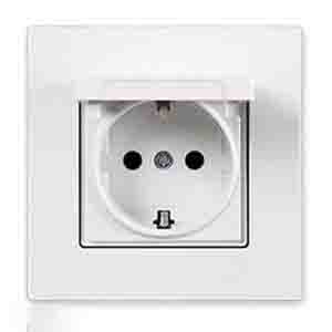 پریز ساده (بارانی توکار بکر)