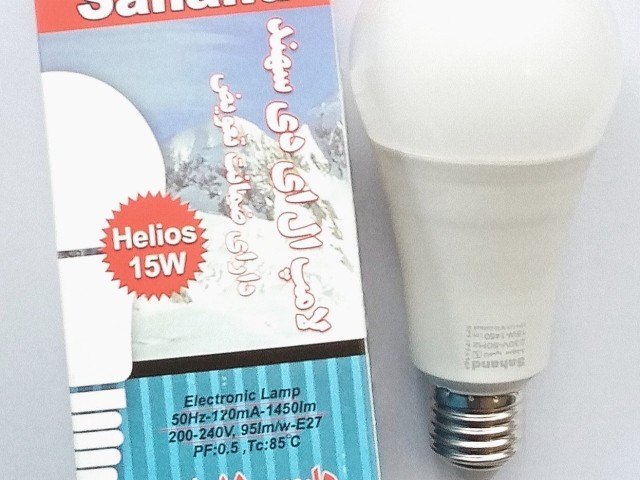 لامپ LED حبابی ال ای دی 15 وات  سهند (Sahand) مهتابی