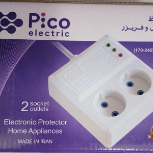 محافظ برق 2 خانه پیکو با کابل 1/5 متر مخصوص یخچال و فریزر و لوازم آشپزخانه