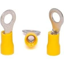 سر سیم حلقوی سایز 5_6 وارنیش دار (سرسیم سوراخ دار پولکی گرد) بسته 100 عددی