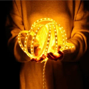 ریسه شلنگی 3535 آفتابی شاهچراغ پارسیان ال ای دی تراکم 120 برش 20 سانت 2 سال ضمانت