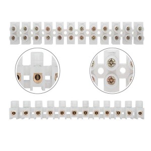 ترمینال برق شاخه ای رعد گستر سایز 6 (مغزی برنجی) شاخه 12 خانه ای