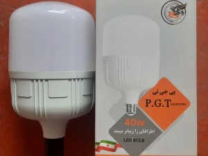 لامپ مهتابی LED استوانه ای40w وات پی جی تی PGT