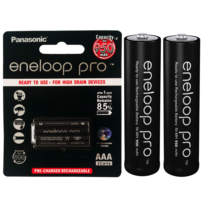 باتری شارژی قلمی پاناسونیک مدل eneloop pro (2550 میلی آمپر) پک 2 عددی