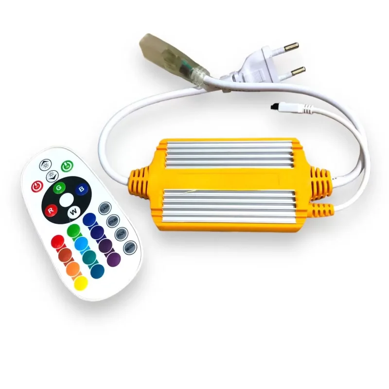 ریموت و رابط فلزی RGB ریسه رنگی (توان روشن کردن 80 متر ریسه)