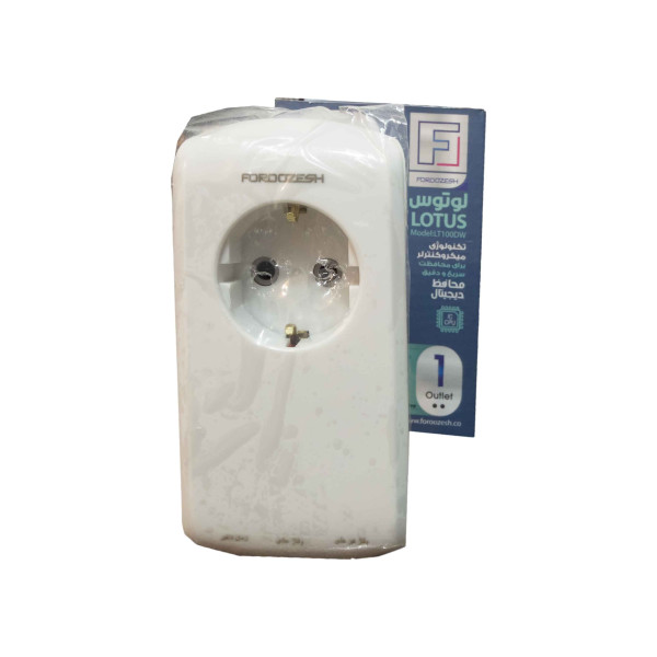 محافظ تک خانه پکیج صفحه نمایش دار فروزش مدل لوتوس ارت دار، کلید دار (پریزی/دوشاخه دار)