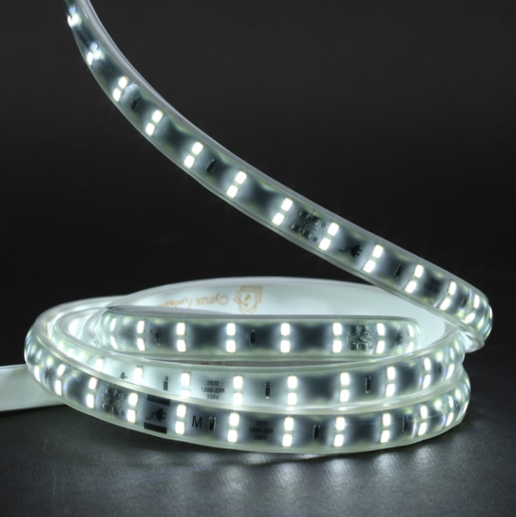ریسه شلنگی مهتابی (سفید) شارو لایت مدل دولاین 2835 تراکم 120 LED در هر متر (برش هر 1 متر) پهنا 13 میل